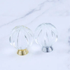 Pomos y tiradores de cristal de aleación de zinc con cajón de diamante para puerta con diseño de forma de calabaza