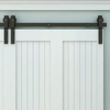 Kit de puerta corrediza plegable para armarios que ahorra espacio - Sistema de rodillos de 4 puertas
