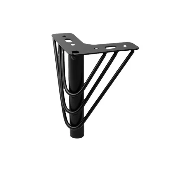 Patas de sofá ajustables de metal moderno: 12-18 cm de altura, patas de muebles elegantes para sofá y sillón