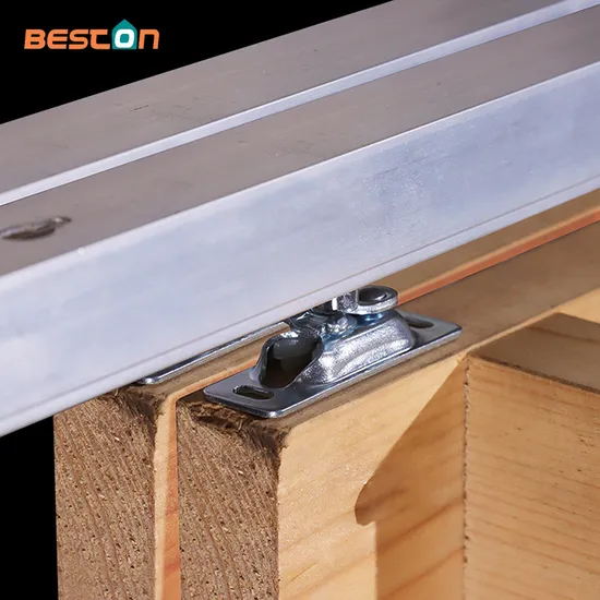 Kit de herrajes para puerta de granero de aluminio con puerta corrediza plegable industrial
