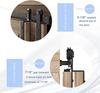 Mini kits de puertas corredizas de Granero, doble derivación, herrajes para puertas de armarios y garajes