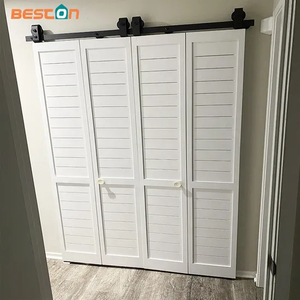Herrajes para puertas de granero plegables de nuevo diseño: kit deslizante resistente con estilo moderno