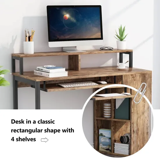 Gabinete minimalista inteligente para sala de estar, escritorio para juegos en forma de L, escritorio esquinero para ordenador