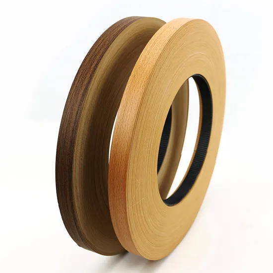 Perfil de tira de cantos coextruido de PVC de plástico brillante