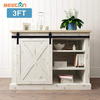 Juego de rieles para puertas correderas, mini gabinete, granero, 3 pies