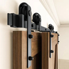 Kits de herrajes para puertas corredizas de acero en forma de J | Acero al carbono para uso industrial y doméstico | Sistema de barandillas de servicio pesado