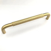 Herrajes para gabinetes de aluminio, tirador moleteado de latón dorado/negro de 128mm para muebles