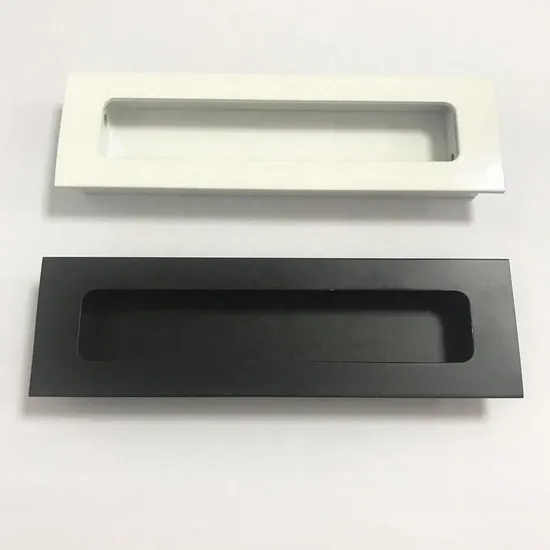 Manijas integradas, manija empotrada rectangular negra para gabinete, manija oculta