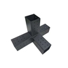 Soporte de pérgola de esquina derecha de 3 vías 4X4 Ss con 4 anclajes de brida
