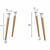 Patas antiguas para muebles de madera tallada: accesorios decorativos para sofás y mesas