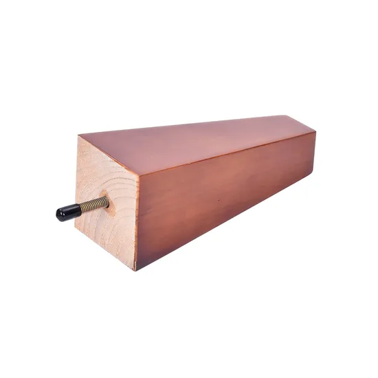Patas de sofá cónicas de madera de caucho marrón más vendidas: accesorios de muebles elegantes para sofás, gabinetes y salas de estar | Proveedor mayorista