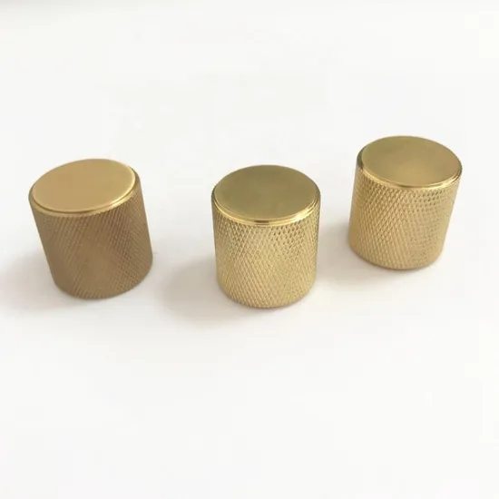 Cajón de gabinete de alta calidad de lujo, tirador moleteado de latón dorado de 160mm