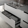 Herrajes de cocina, muebles de dormitorio de aluminio, tirador largo de armario, puerta de armario