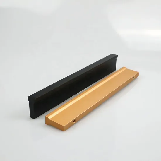 Tiradores de aluminio dorados y negros mate para muebles, tiradores sólidos para guardarropa, tiradores para gabinete