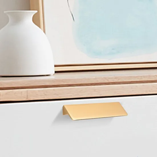 Herrajes para muebles Manija de cocina Gabinete moderno de aluminio Tiradores de aluminio