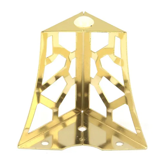 Patas de sofá de acero cónico de lujo moderno en cromo/oro – Soporte para camas, armarios y sofás
