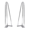 Patas de mesa modernas en forma de horquilla cromadas: elegante diseño redondo para comedores, mesas de café y taburetes de cocina