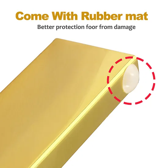 Patas de sofá cónicas modernas y elegantes: patas de muebles de metal en oro rosa y negro dorado para mejoras en la sala de estar