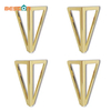 Patas de gabinete modernas y cónicas de acero en oro rosa: mejoras elegantes para sofás y mesas consolas de mediados de siglo