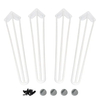 Soportes para patas de horquilla de acero plegables de alta resistencia, compactos para escritorios y mesas con almohadillas antideslizantes