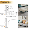 Patas de muebles de metal de colores vibrantes: mejoras decorativas elegantes para gabinetes, sofás y muebles modernos