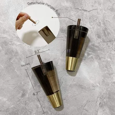 Muebles modernos Hardware patas de acrílico para silla y sofá