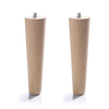 Patas de sofá de madera redondas y cónicas, modernas y elegantes, soporte sólido para sofás, sillas y armarios, fáciles de instalar
