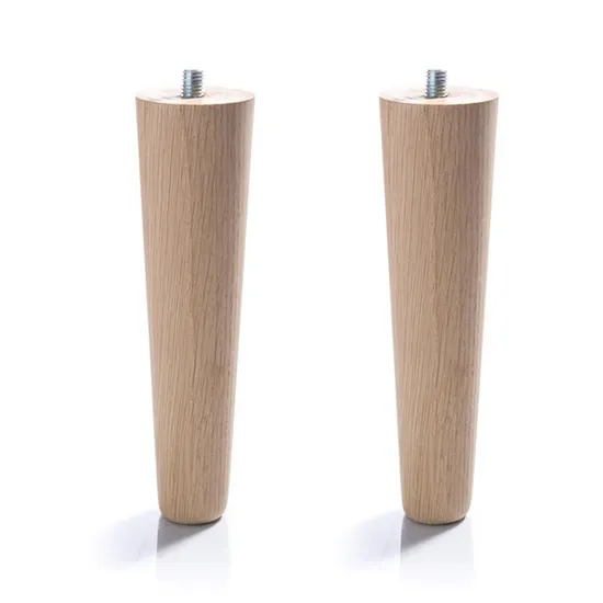 Patas de sofá de madera redondas y cónicas, modernas y elegantes, soporte sólido para sofás, sillas y armarios, fáciles de instalar