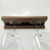 Estante para copas de vino montado en la pared, soporte de aluminio para copas de vino debajo del gabinete