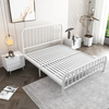 Cabecero y pie de cama vintage con plataforma King Size, marco de listones de acero de primera calidad
