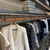 Accesorios de guardarropa, barra para colgar ropa de cuero, barra para armario ovalada que ahorra espacio