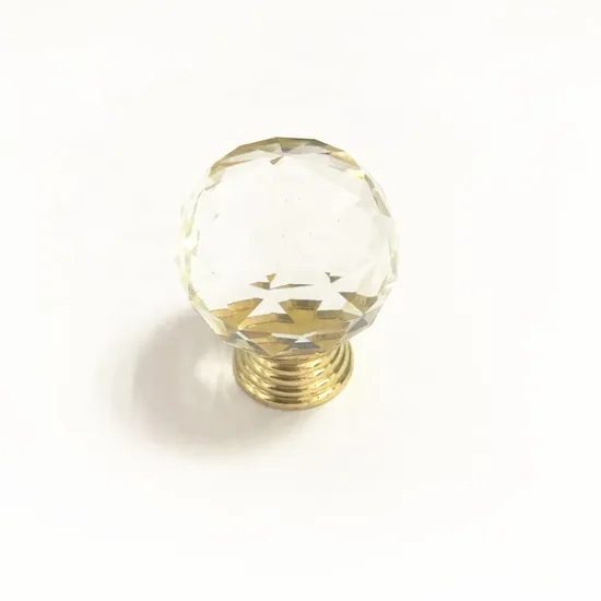 Hardware de las perillas de los muebles de la manija de la puerta del gabinete del cajón de la cocina del taladro de cristal