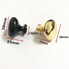 Herrajes para gabinetes, cajón de baño y cocina, perilla redonda con cepillo de latón dorado mate negro