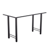 Base de mesa de comedor cromada, herrajes para muebles, patas de mesa en forma de H