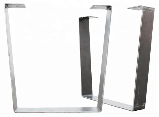 Patas de mesa de metal en forma de U cónicas al mejor precio de nueva llegada