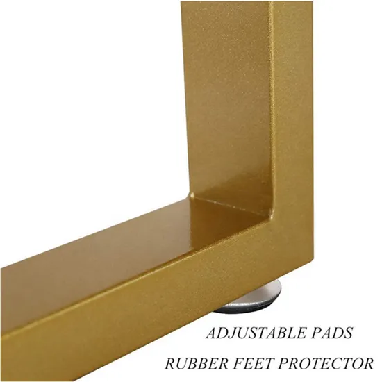 Patas de mesa de latón para escritorio de oficina, comedor, café, resistente, tubo cuadrado, hierro