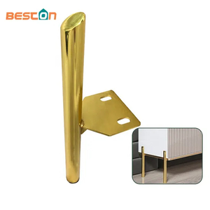 Patas de sofá de acero cromado en oro rosa: para muebles y gabinetes, diseño elegante