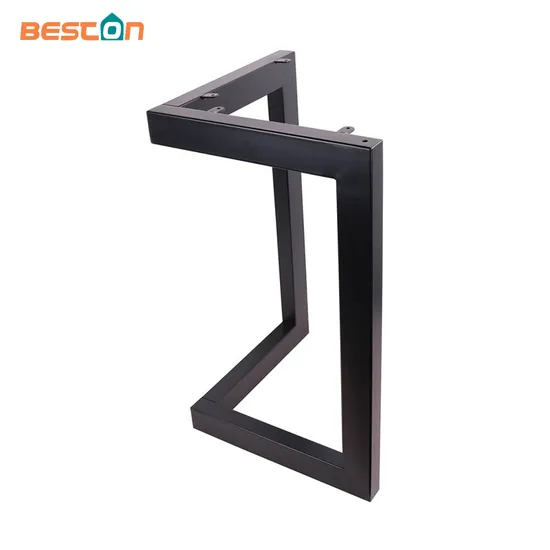 Patas de banco con base de mesa de centro de acero en forma de L