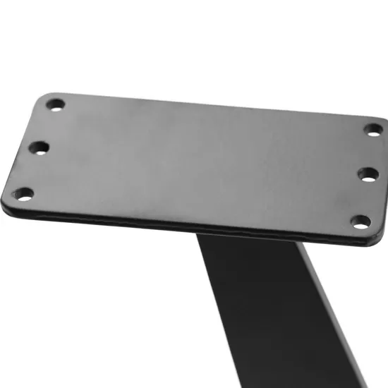 Fabricantes de patas de mesa de comedor negras planas con recubrimiento en polvo de nuevo diseño