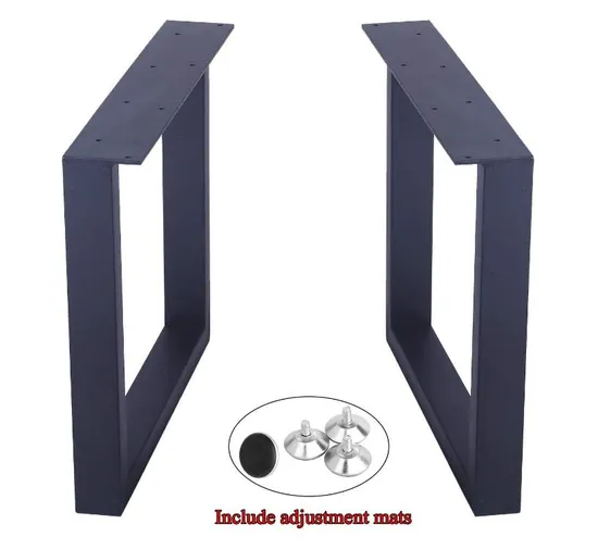 Patas de muebles Patas de mesa en forma de O con decoración rústica ancha