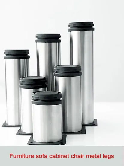 Patas de metal ajustables pequeñas para muebles: reemplazo moderno para sofás y cocinas