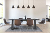 Muebles modernos, mesa de centro, mesa de trabajo, patas de banco