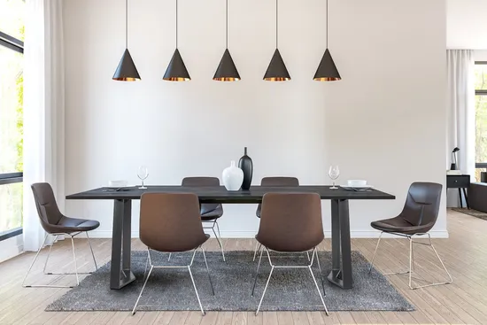Muebles modernos, mesa de centro, mesa de trabajo, patas de banco