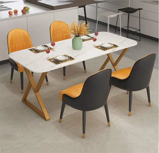 Patas de escritorio de metal Patas de mesa de comedor en forma de Z