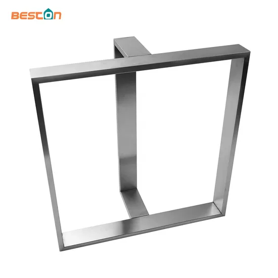 Las más nuevas patas de metal con base de mesa con patas cruzadas para mesa de comedor de acero inoxidable
