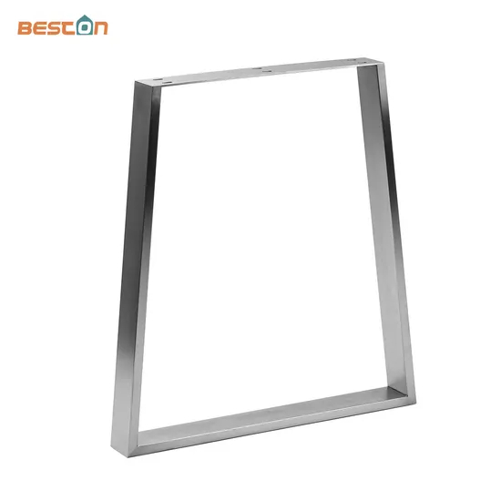 Patas de mesa de comedor de acero inoxidable modernas trapezoidales a precio de fábrica