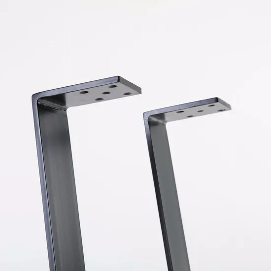 Patas de mesa planas de acero modernas de mediados de siglo