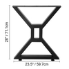 Craft Art Deco Office Cast Square Restaurante Escritorios Muebles de metal Patas de mesa