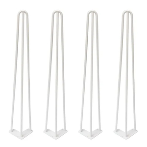 Soportes para patas de horquilla de acero plegables de alta resistencia, compactos para escritorios y mesas con almohadillas antideslizantes