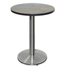 Base de mesa de restaurante con escalón compuesto revestido de acero inoxidable